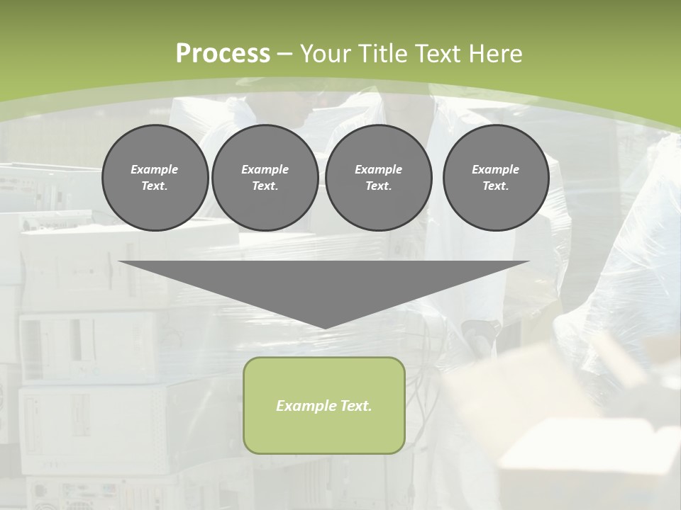 An E Waste Drop Off Location Up On Earth Day PowerPoint Template