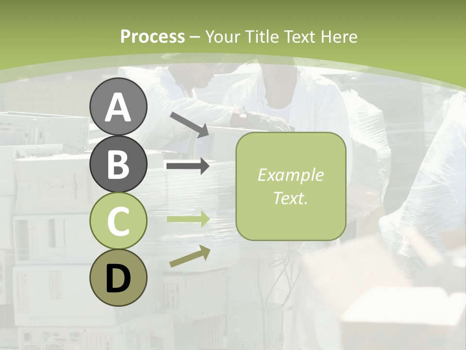 An E Waste Drop Off Location Up On Earth Day PowerPoint Template