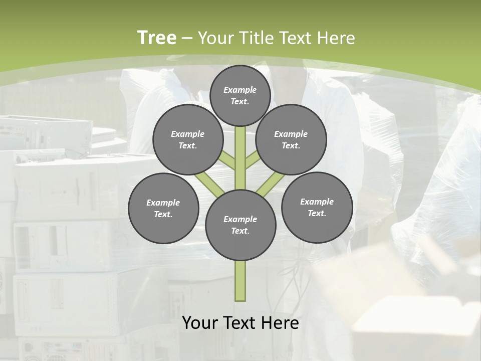 An E Waste Drop Off Location Up On Earth Day PowerPoint Template
