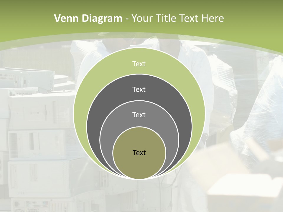 An E Waste Drop Off Location Up On Earth Day PowerPoint Template