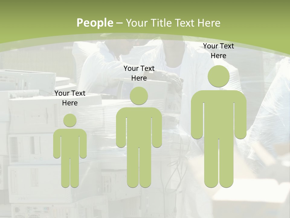 An E Waste Drop Off Location Up On Earth Day PowerPoint Template