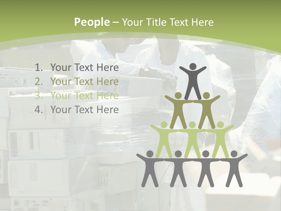 An E Waste Drop Off Location Up On Earth Day PowerPoint Template