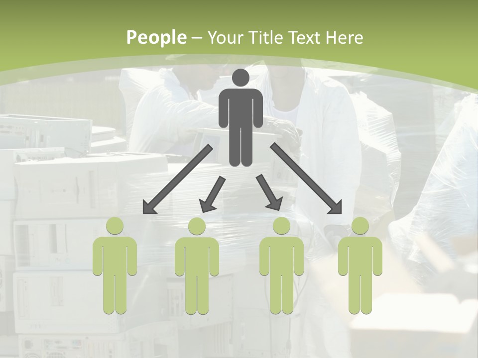 An E Waste Drop Off Location Up On Earth Day PowerPoint Template