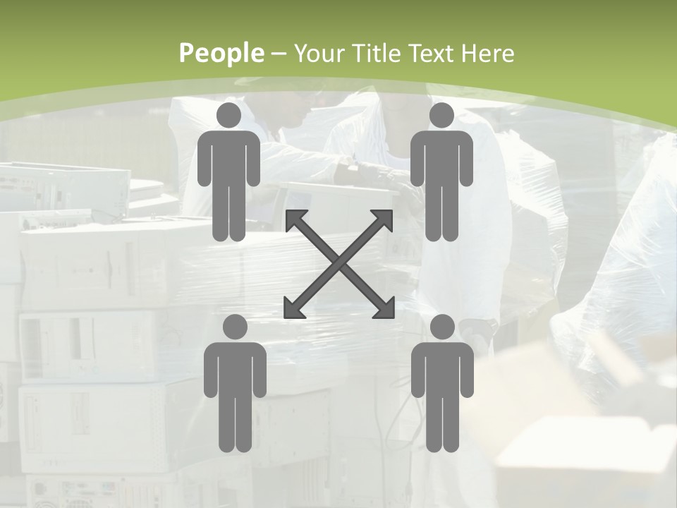 An E Waste Drop Off Location Up On Earth Day PowerPoint Template