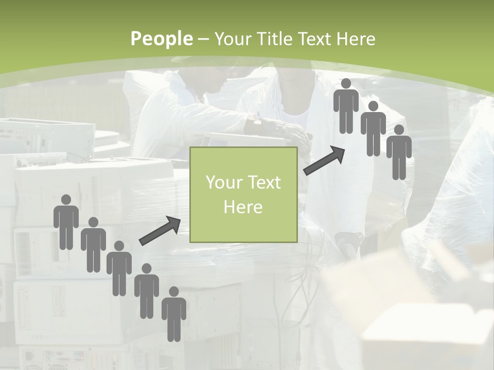 An E Waste Drop Off Location Up On Earth Day PowerPoint Template