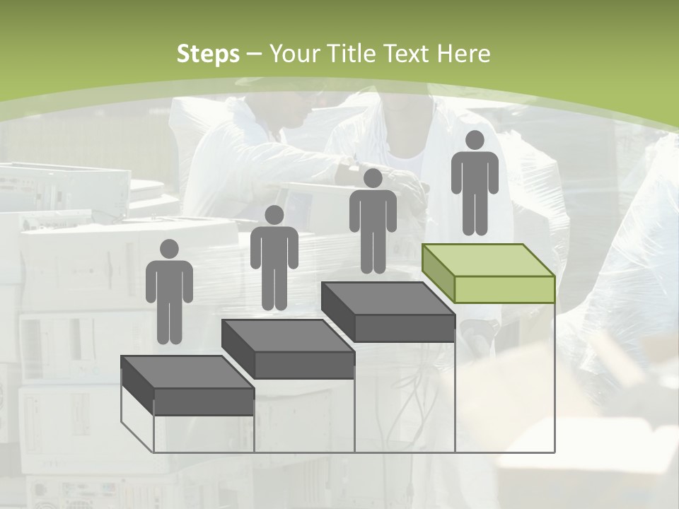 An E Waste Drop Off Location Up On Earth Day PowerPoint Template