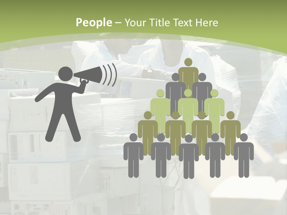 An E Waste Drop Off Location Up On Earth Day PowerPoint Template