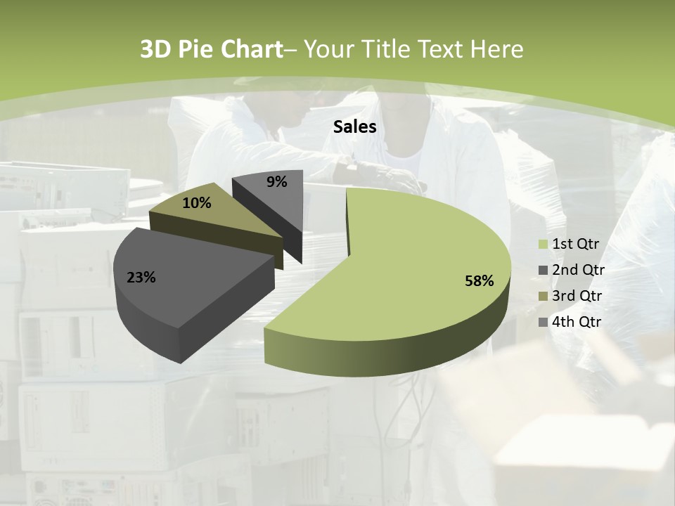 An E Waste Drop Off Location Up On Earth Day PowerPoint Template