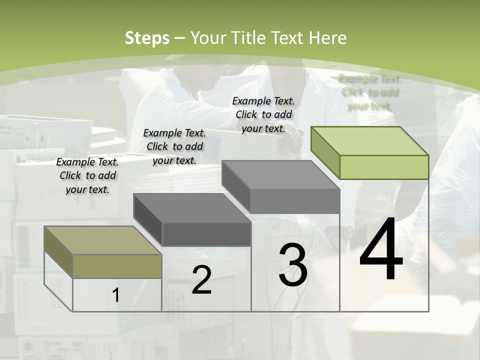 An E Waste Drop Off Location Up On Earth Day PowerPoint Template