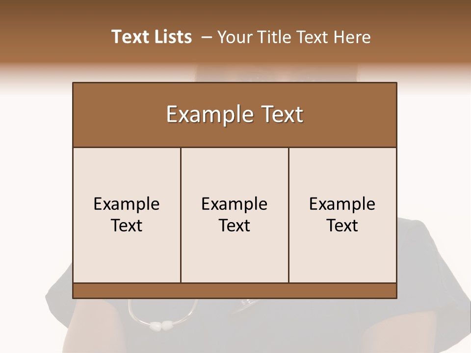 Attractive Young Brunette Hispanic Woman Health Care Worker With A Smiling Friendly Expression On White PowerPoint Template