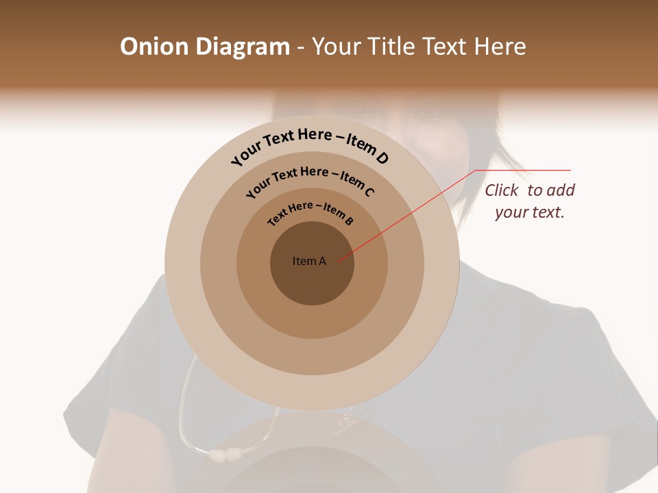 Attractive Young Brunette Hispanic Woman Health Care Worker With A Smiling Friendly Expression On White PowerPoint Template