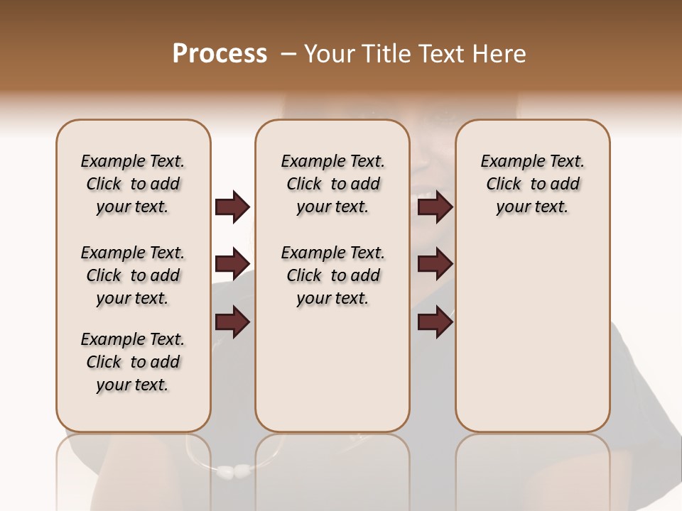 Attractive Young Brunette Hispanic Woman Health Care Worker With A Smiling Friendly Expression On White PowerPoint Template