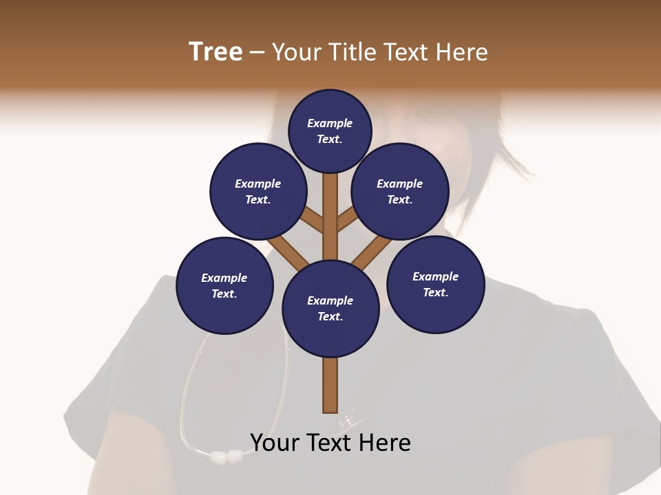 Attractive Young Brunette Hispanic Woman Health Care Worker With A Smiling Friendly Expression On White PowerPoint Template