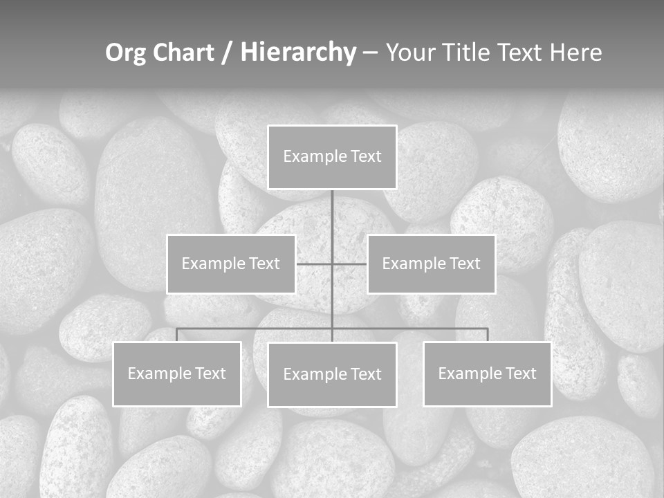 Pebble Stone Pool(B&W) PowerPoint Template