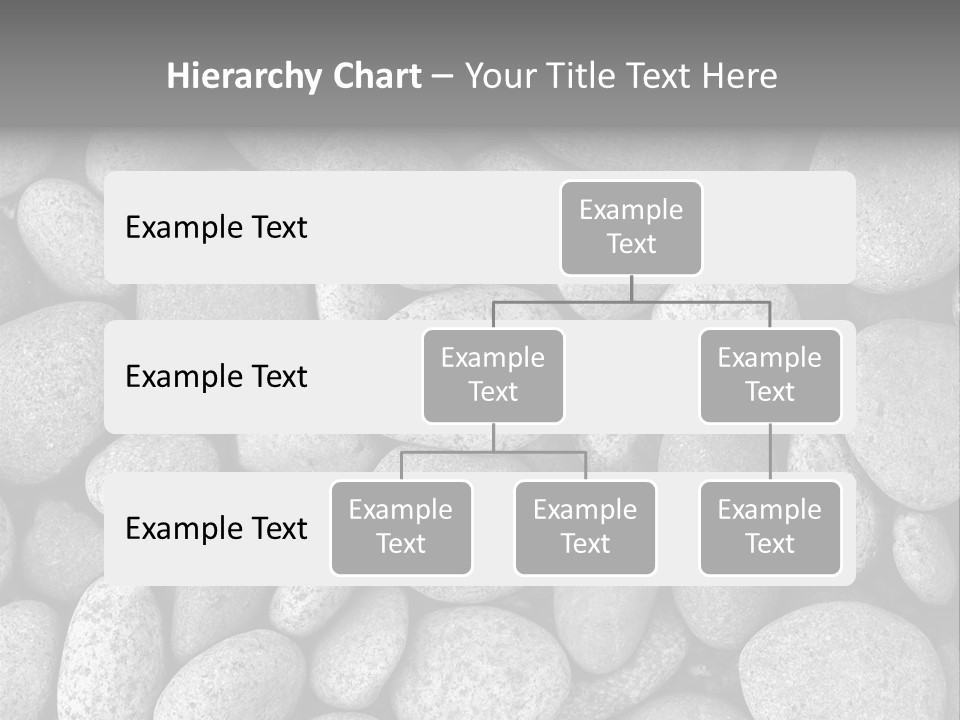 Pebble Stone Pool(B&W) PowerPoint Template