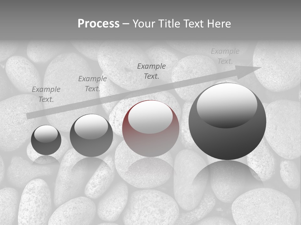 Pebble Stone Pool(B&W) PowerPoint Template