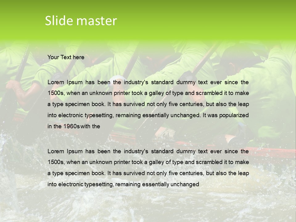 Dragon Boat Racing PowerPoint Template