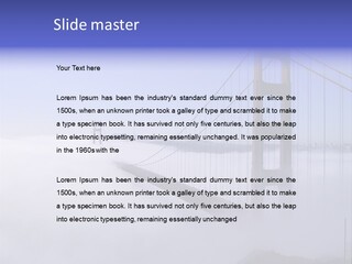 Golden Gate Bridge, San Francisco, California PowerPoint Template