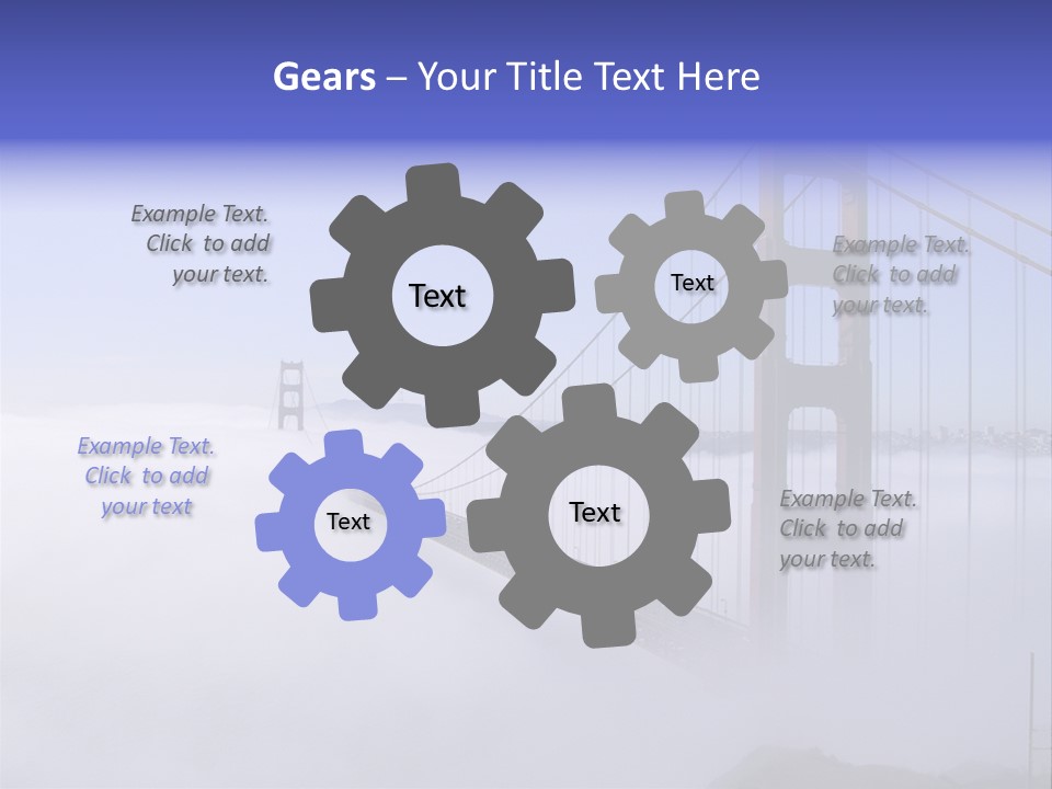 Golden Gate Bridge, San Francisco, California PowerPoint Template