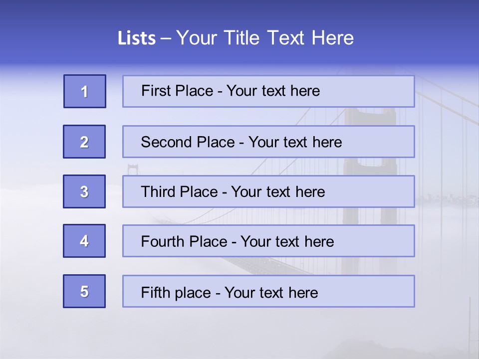 Golden Gate Bridge, San Francisco, California PowerPoint Template