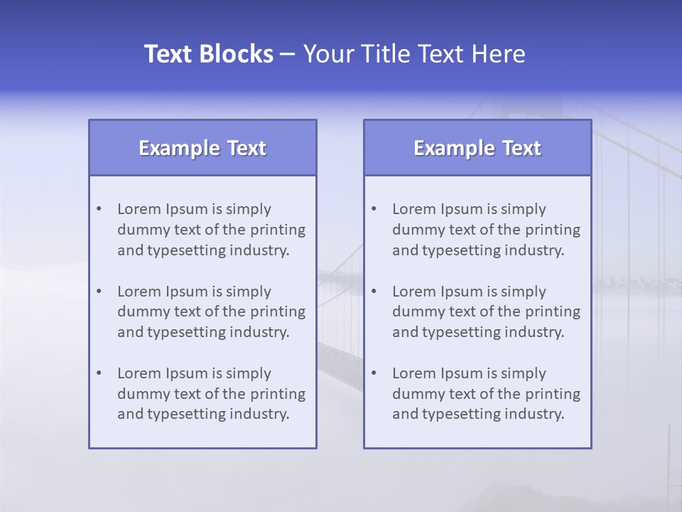 Golden Gate Bridge, San Francisco, California PowerPoint Template
