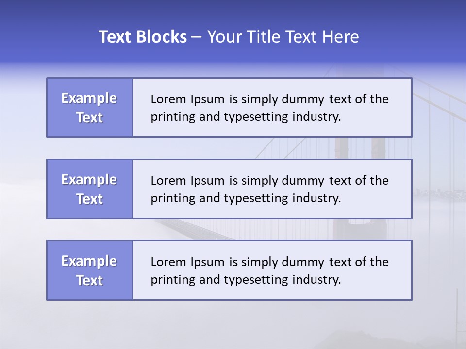 Golden Gate Bridge, San Francisco, California PowerPoint Template