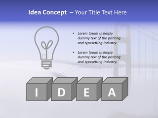 Golden Gate Bridge, San Francisco, California PowerPoint Template