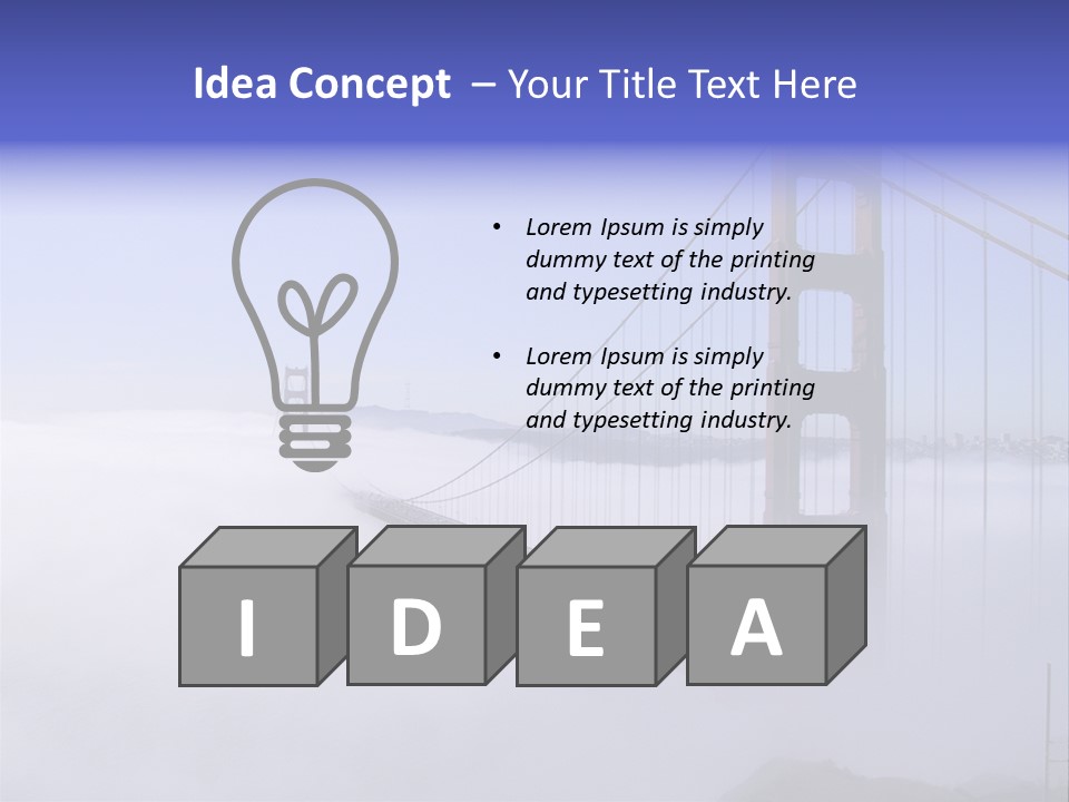 Golden Gate Bridge, San Francisco, California PowerPoint Template