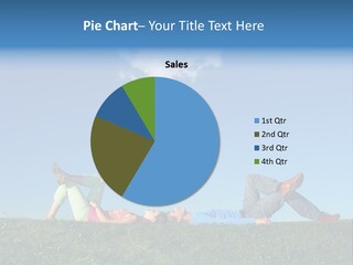 A Couple Of People Laying On Top Of A Lush Green Field PowerPoint Template