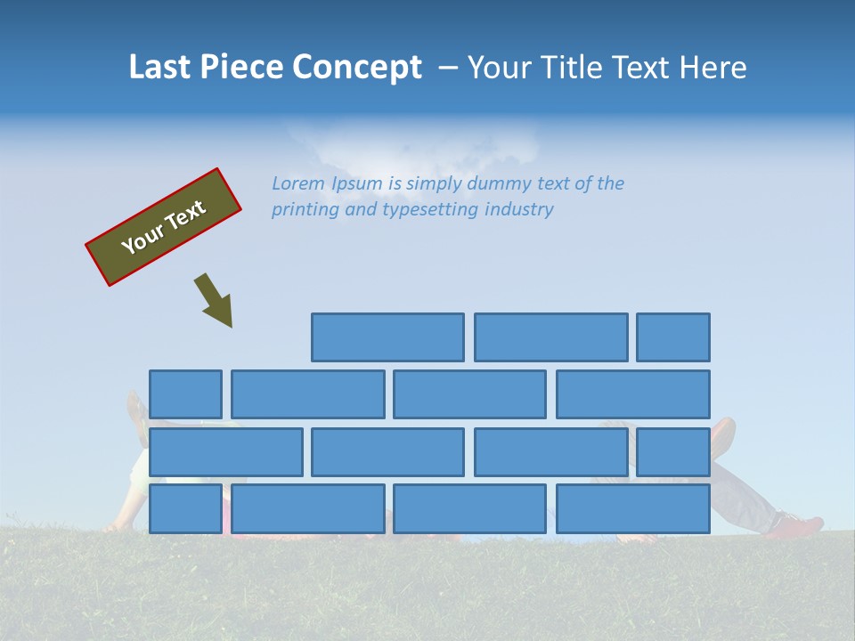 A Couple Of People Laying On Top Of A Lush Green Field PowerPoint Template