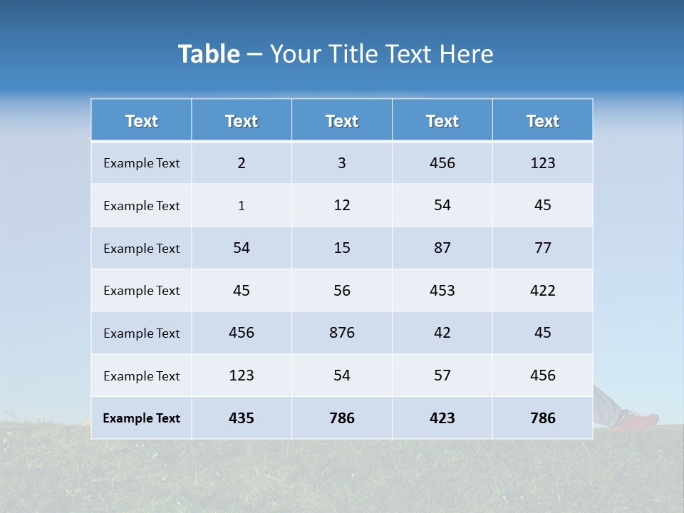 A Couple Of People Laying On Top Of A Lush Green Field PowerPoint Template