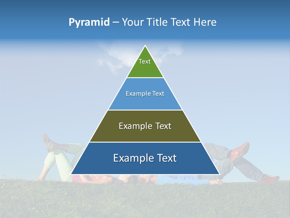 A Couple Of People Laying On Top Of A Lush Green Field PowerPoint Template
