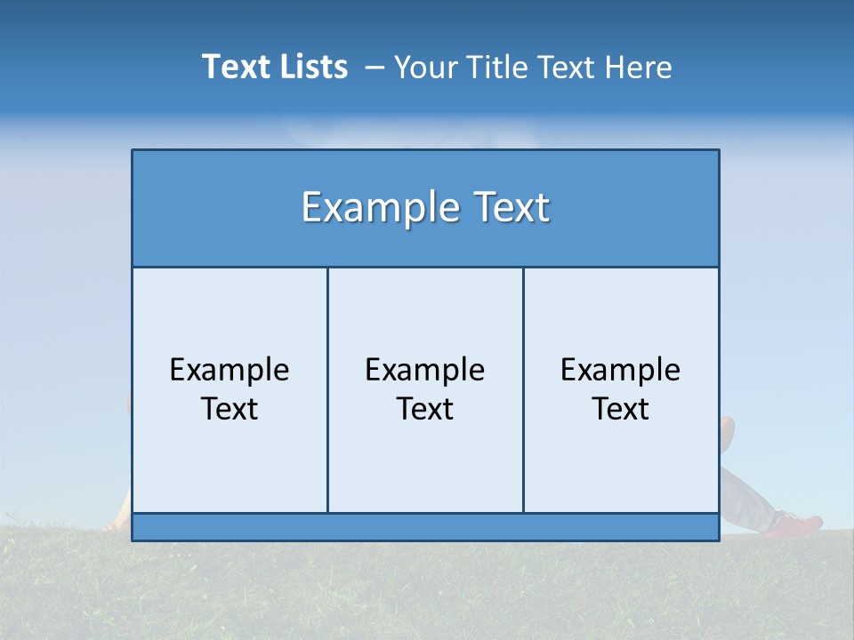 A Couple Of People Laying On Top Of A Lush Green Field PowerPoint Template