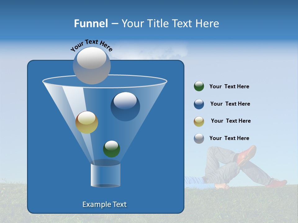 A Couple Of People Laying On Top Of A Lush Green Field PowerPoint Template