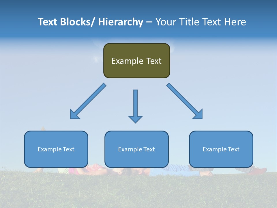 A Couple Of People Laying On Top Of A Lush Green Field PowerPoint Template