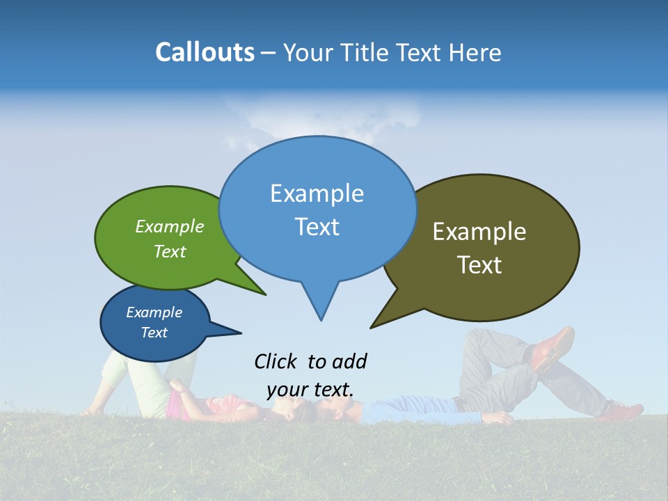 A Couple Of People Laying On Top Of A Lush Green Field PowerPoint Template