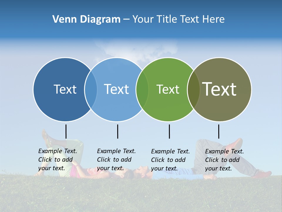 A Couple Of People Laying On Top Of A Lush Green Field PowerPoint Template