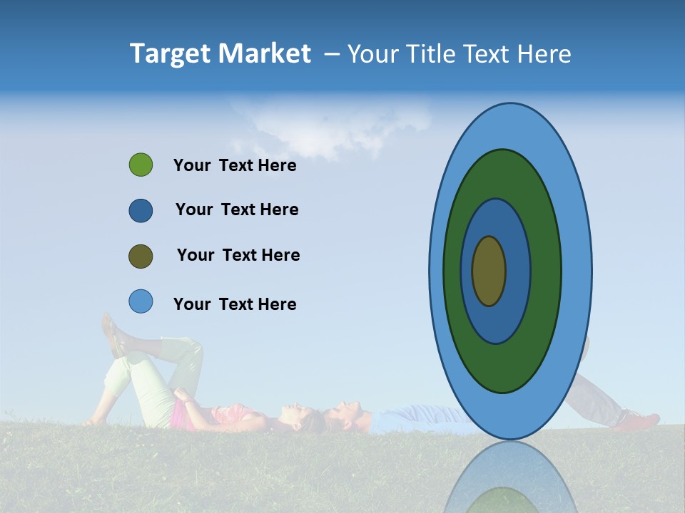 A Couple Of People Laying On Top Of A Lush Green Field PowerPoint Template