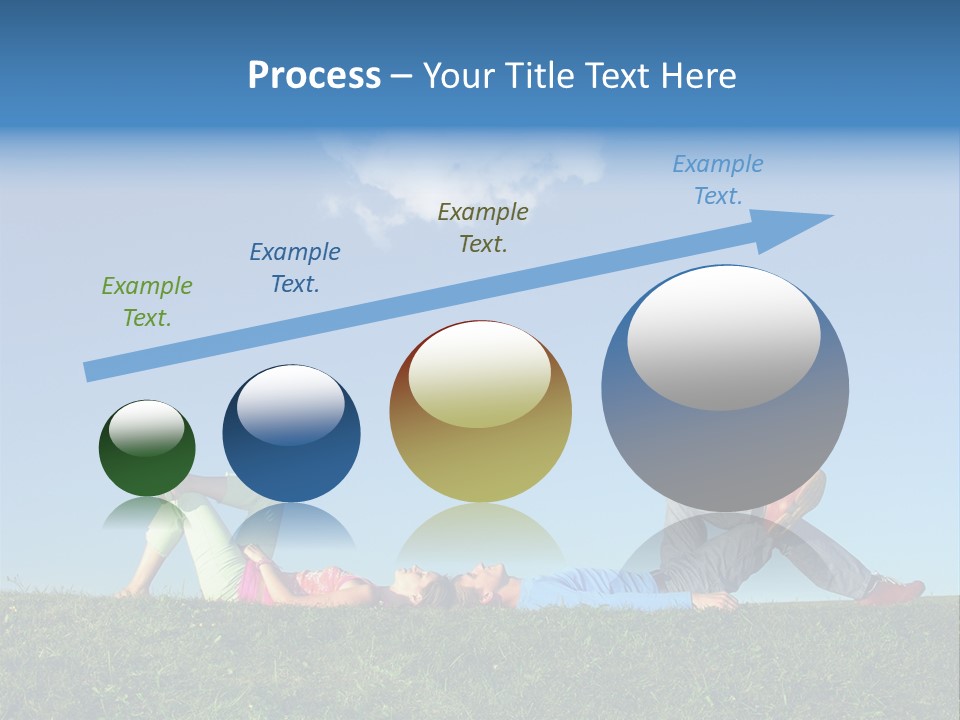 A Couple Of People Laying On Top Of A Lush Green Field PowerPoint Template