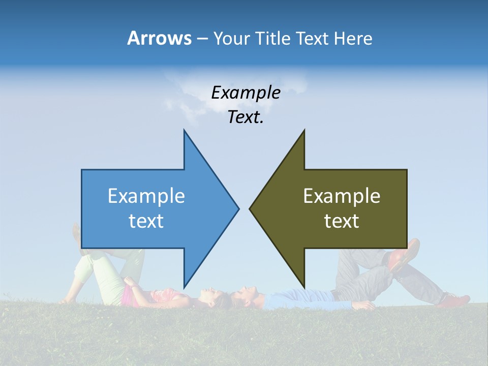 A Couple Of People Laying On Top Of A Lush Green Field PowerPoint Template