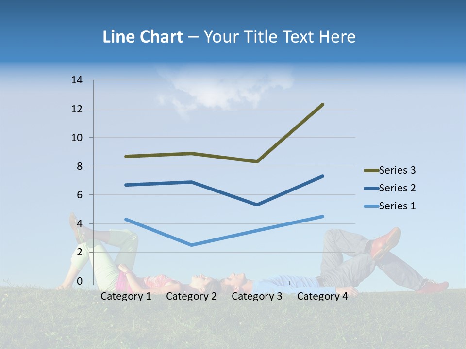 A Couple Of People Laying On Top Of A Lush Green Field PowerPoint Template