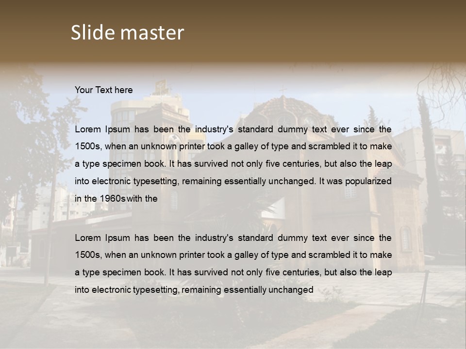 Greek Orthodox Church In Nicosia PowerPoint Template