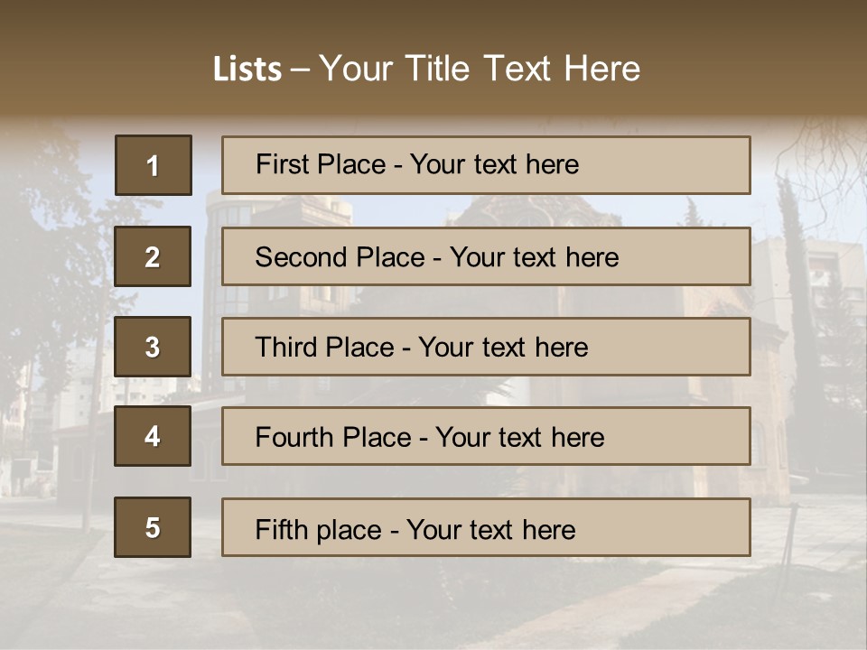 Greek Orthodox Church In Nicosia PowerPoint Template