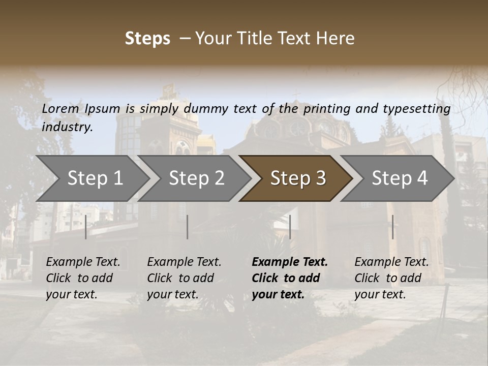 Greek Orthodox Church In Nicosia PowerPoint Template