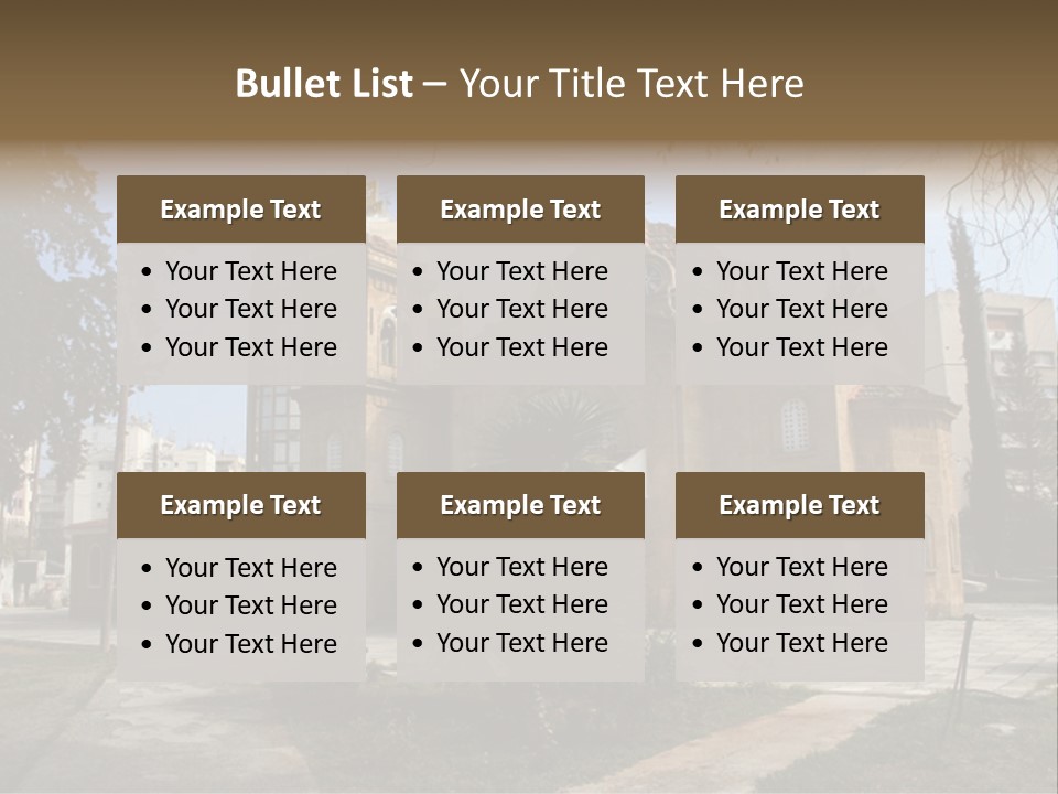 Greek Orthodox Church In Nicosia PowerPoint Template