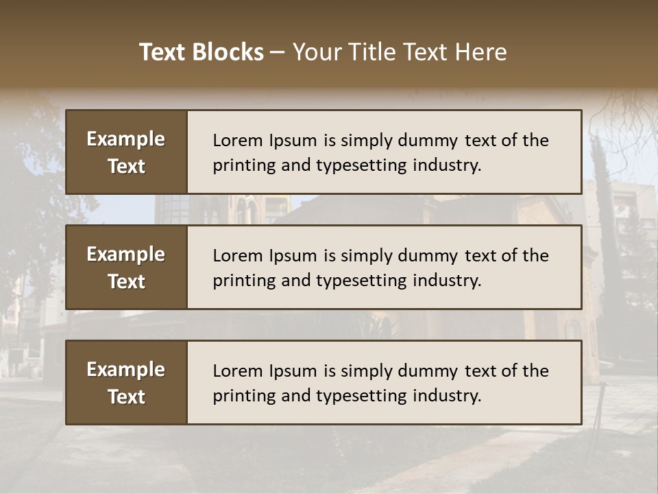 Greek Orthodox Church In Nicosia PowerPoint Template