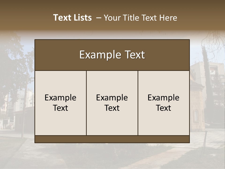 Greek Orthodox Church In Nicosia PowerPoint Template