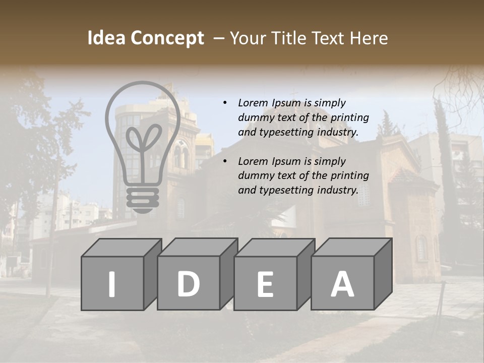 Greek Orthodox Church In Nicosia PowerPoint Template