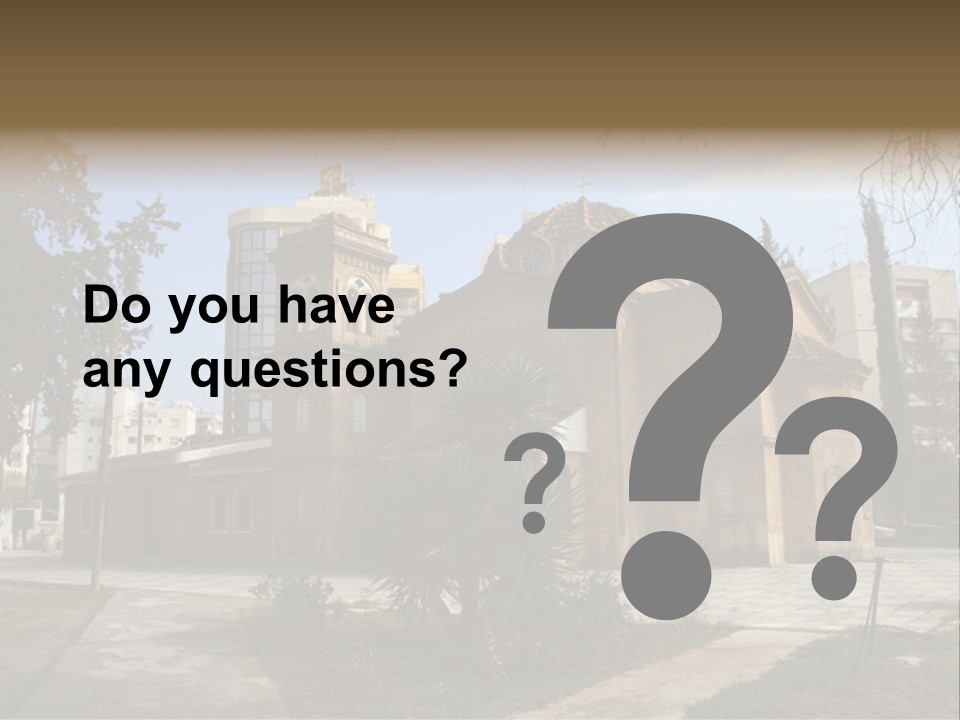 Greek Orthodox Church In Nicosia PowerPoint Template