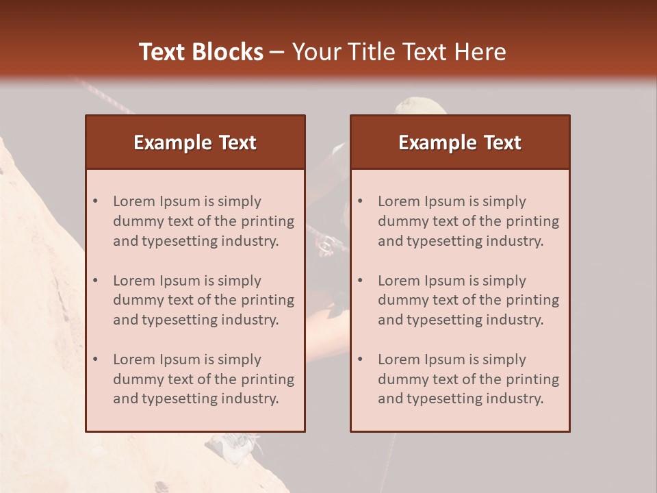 Canyoneering Asian Woman Rappels Into A Shadowed Canyon Bottom PowerPoint Template